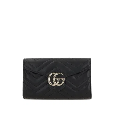 Gucci Gg Marmont Wallet-on-chain In Black