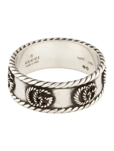 Pre-owned Gucci Gg Marmont Wide Ring In Multicolor