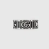 Gucci Ring With Double G In Silver