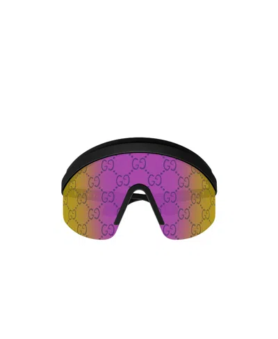 GUCCI GUCCI EYEWEAR SHIELD FRAME SUNGLASSES