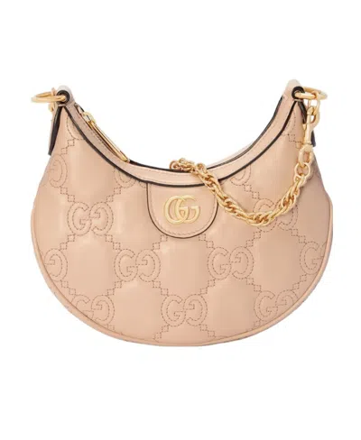 Gucci Gg Matelassé Mini Shoulder Bag In Nude