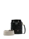 Gucci Gg Matelassé Bucket Bag In Black