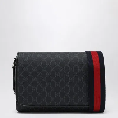 Gucci Gg Medium Black/gray Shoulder Bag