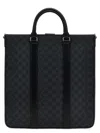 Gucci Man Gg Suprime Fabric Gg Shopping Bag In Black
