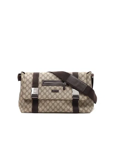 Gucci Gg Messenger Bag In Brown