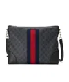 Gucci Gg Messenger Bag In Black