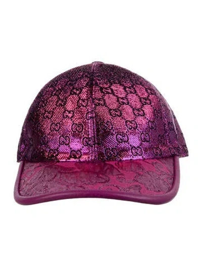 Pre-owned Gucci Gg Metallic Baseball Cap W/ Tags