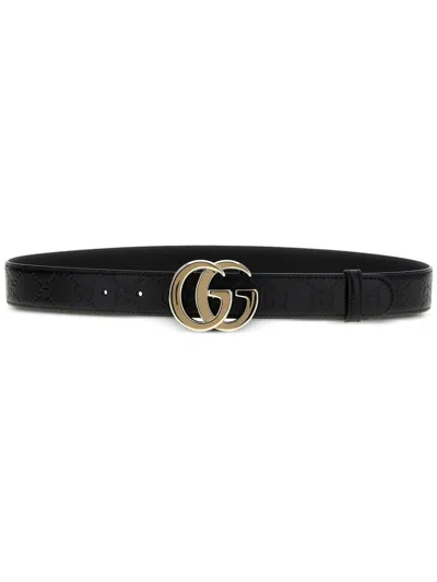 Gucci Gg Milano Belt In Black