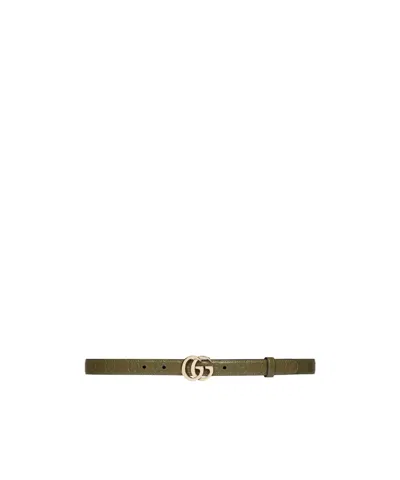 Gucci Gg Milano Belt In Green