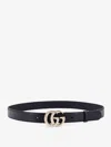 Gucci Leather Belt With Pearl Double G