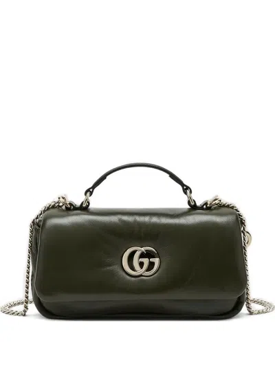 Gucci Gg Milano Logo Shoulder Bag In Green