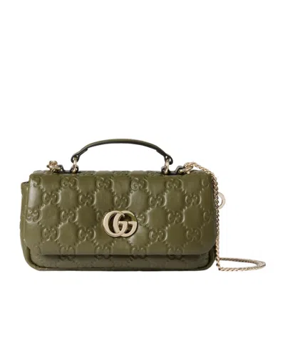 Gucci Gg Milano Series Mini Shoulder Backpack In Green