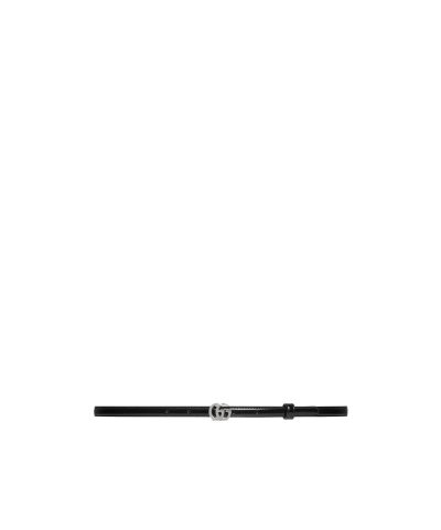 Gucci Gg Milano Series Narrow Belt In Black