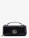 Gucci Womens Black Black Gg Milano Small Top-handle Leather Bag
