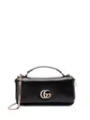 Gucci Womens Black Black Gg Milano Small Top-handle Leather Bag