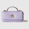 Gucci Gg Milano Small Top Handle Bag In Purple
