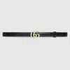 Gucci Gg Milano Thin Belt In Black