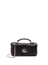 Gucci Mini Gg Milano Top Handle Bag In Black  