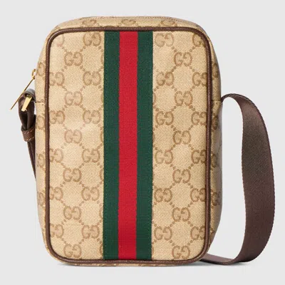 Gucci Gg Mini Bag With Web In Sand