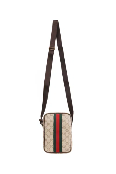Gucci Gg Mini Bag With Web In White