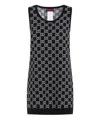 Gucci Women Embroidered Stretch Wool Blend Mini Dress In Multi