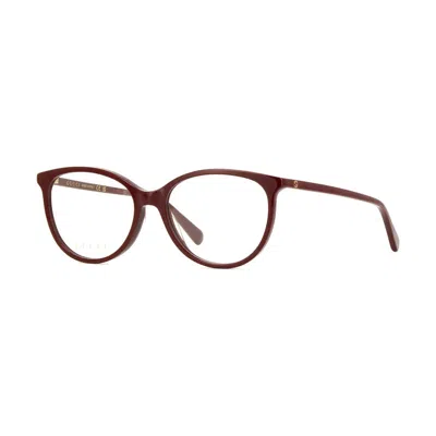 Gucci Gg Mini Eyeglasses In Burgundy In Green