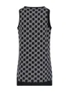 Gucci Women Embroidered Stretch Wool Blend Mini Dress In Multi