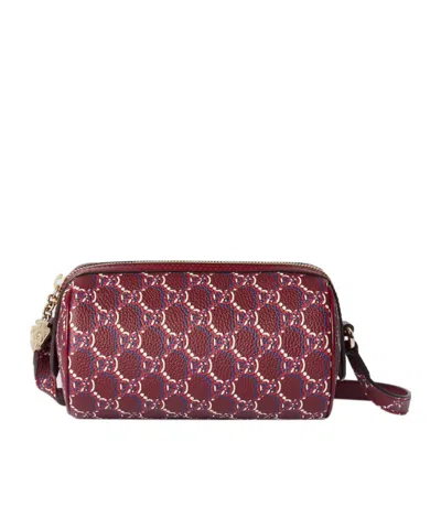 Gucci Gg Mini Shoulder Bag In Red