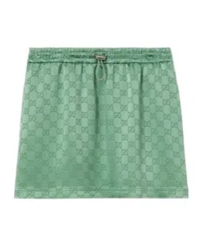 GUCCI GG SATIN MINI SKIRT