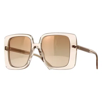 Gucci Gg Mini Transparent Sand Sunglasses In Multi