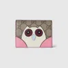 Gucci Gg Mini Wallet With Owl Detail In Beige