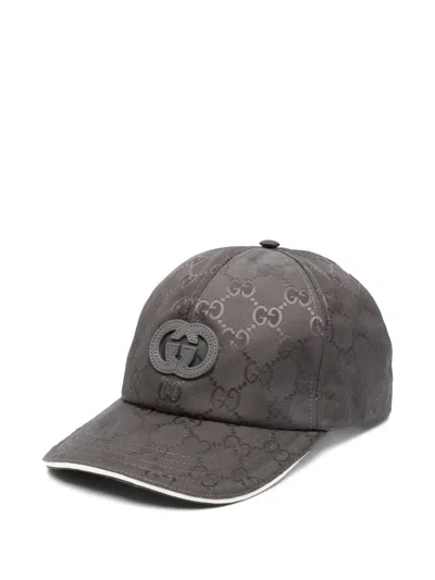 Gucci Gg-monogram Baseball Cap In Gray