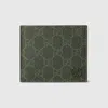 Gucci Gg Monogram Bi-fold Wallet In Green