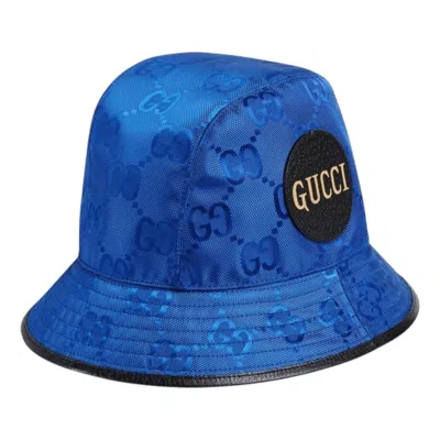 Gucci Gg Monogram Bucket Hat 'bright Blue'