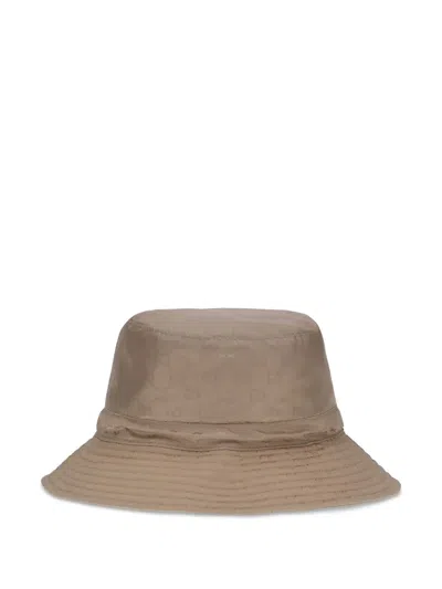 Gucci Gg Monogram Bucket Hat In Brown