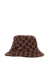 Gucci Gg-monogram Bucket Hat In Brown