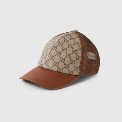 Gucci Gg Monogram Canvas Baseball Hat In Beige