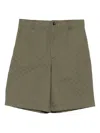 Gucci Men Gg Canvas Bermuda Shorts In Green
