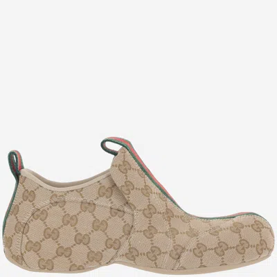 Gucci Gg Monogram Fabric Sneaker In Brown