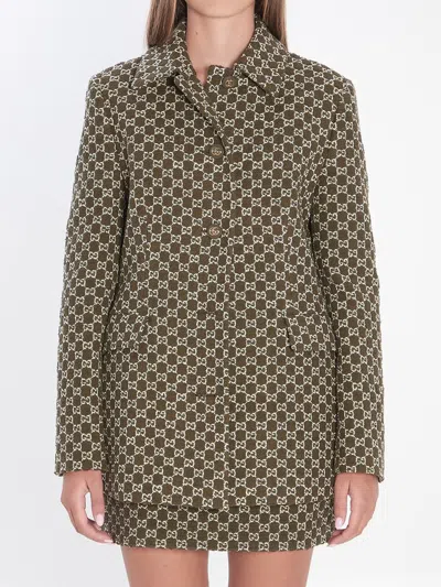 Gucci Gg Monogram Jacket In Multi