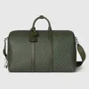 Gucci Gg Monogram Large Duffle Bag In Green
