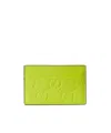 Gucci Gg Monogram Leather Cardholder In Green