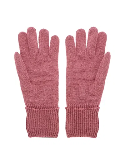 Gucci Gg Monogram Lurex Gloves In Pink