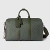 Gucci Gg Monogram Medium Duffle Bag In Green