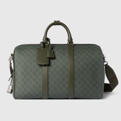 Gucci Gg Monogram Medium Duffle Bag In Green