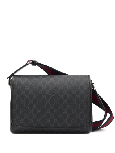 Gucci Gg Monogram Shoulder Bag In Black