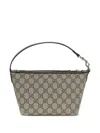 Gucci Gg Monogram Shoulder Bag In Brown