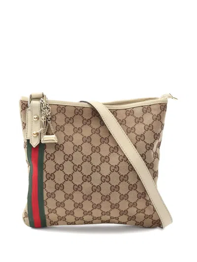 Pre-owned Gucci Gg Monogram Shoulder Bag In Neutral
