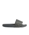 Gucci Pursuit Gg-supreme Coated-canvas Slides In Black