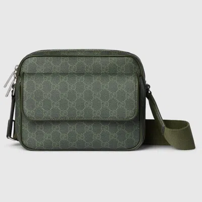 Gucci Gg Monogram Small Crossbody Bag In Green
